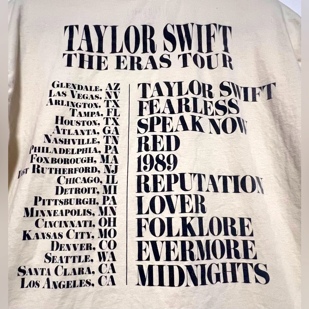 ✨OFFICIAL MERCH✨ Taylor Swift The Eras Tour T-Shirt Collectible Swiftie Concert - Picture 5 of 6